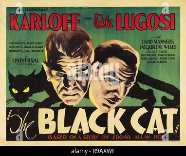 El título original de la película: EL GATO NEGRO. Título en inglés: El gato negro. Año: 1934. Director: EDGAR ULMER. Crédito: Universal Pictures / Álbum