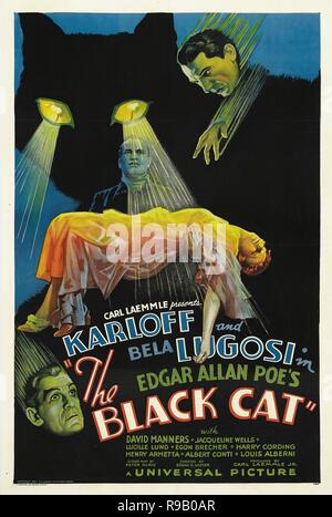 El título original de la película: EL GATO NEGRO. Título en inglés: El gato negro. Año: 1934. Director: EDGAR ULMER. Crédito: Universal Pictures / Álbum