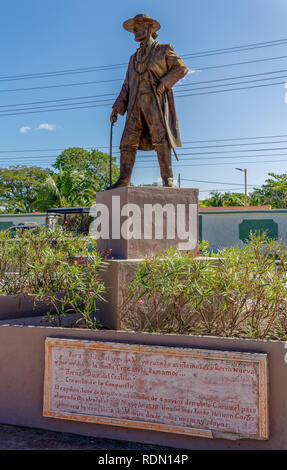 San Miguel de Cozumel - 21 de diciembre esta estatua de Juan de Grijalva,  quien descubrió a Cozumel en 1518 está ubicado en la Avenida Rafael E.  Melgar Fotografía de stock - Alamy
