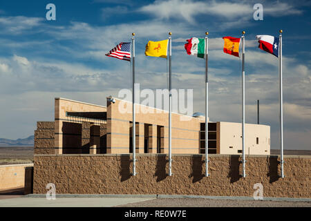 Centro de Herencia Internacional del Camino Real, cerca de Socorro, Nuevo México, EE.UU. Foto de stock