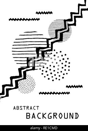Pintado el arte abstracto antecedentes para el diseño de Plantilla de folleto Ilustración del Vector