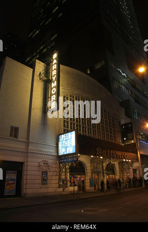 New York, NY - 13 de enero: (exterior) en la "velocidad" del arado en Broadway - Curtain Call a Ethel Barrymore Theatre el martes, 13 de enero de 2009 en ne Foto de stock