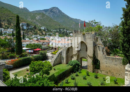 Bellapais Abbey, Bellapais, Chipre Septentrional Foto de stock