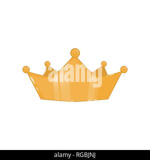 La princesa dorada con corona de fondo brillante ilustración vectorial  Imagen Vector de stock - Alamy