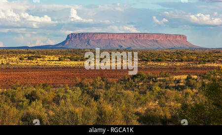 Mount Conner en el territorio del norte de Australia al atardecer