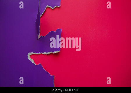 Plano abstracto sentar el fondo con color papel fragmentaria. Rosa y púrpura. Foto de stock