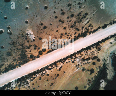 Foto aérea del Delta del Ebro Foto de stock