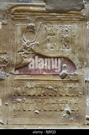Abydos, una de las ciudades más antiguas del antiguo Egipto; Diosa Foto de stock