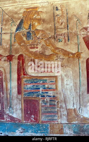 Abydos, una de las ciudades más antiguas del antiguo Egipto; Nefertari Foto de stock