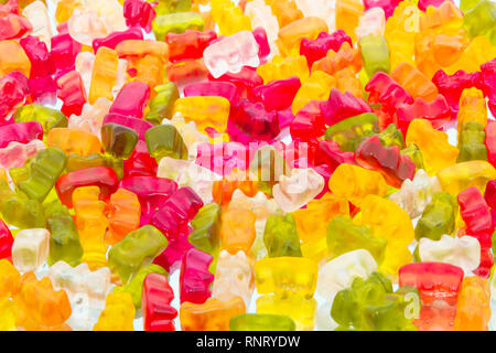 Los ositos de colores de fondo.