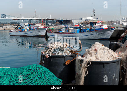 Pesca en barco en Barcelona