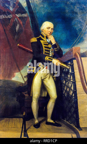 El vicealmirante Cuthbert Collingwood, retrato, 1827 por Henry Howard Foto de stock