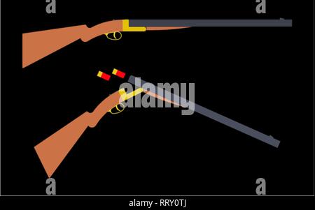 Escopeta de calibre 12 Imágenes vectoriales de stock - Alamy