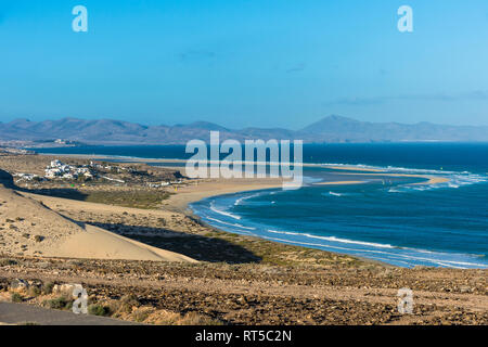 España, Islas Canarias, Fuerteventura, laguna Risco beach Foto de stock