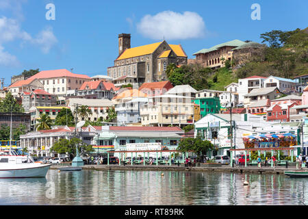 La Carenage Harbor, St.George's, Granada, Antillas, Caribe Foto de stock