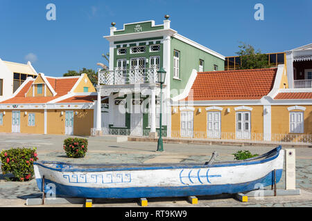 Museo Arqueológico Nacional de Aruba, Schelpstraat, Oranjestad, Aruba, ABC islas de Sotavento, Antillas, Caribe Foto de stock