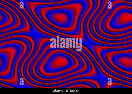 Abstracta y futurista de textura 3D en colores rojo y azul