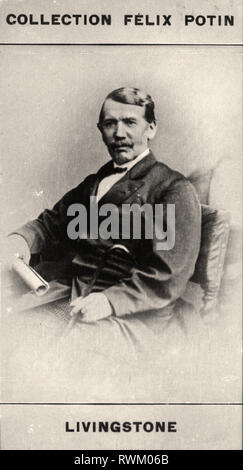 Retrato fotográfico de Livingstone - Desde la primera colección FÉLIX POTIN, del siglo XIX. Foto de stock