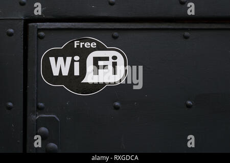 Wi-Fi gratuito en Praga Foto de stock