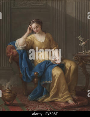 Dulce melancolía, 1756. Joseph-Marie Vien (Francés, 1716-1809). Óleo sobre lienzo; enmarcado: 86,4 x 76,2 x 6,5 cm (34 x 30 x 2 9/16 pulg.); sin enmarcar: 68 x 55 cm (26 3/4 x 21 5/8 pulg.