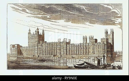 Las nuevas casas del parlamento, Westminster, London, UK
