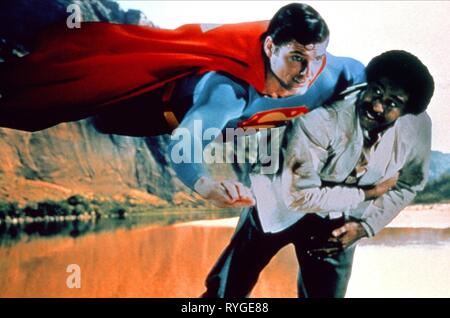 CHRISTOPHER Reeve, Richard Pryor, Superman III, 1983