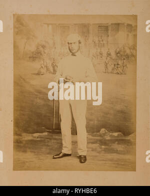Fotografía sepia de cricket bowler