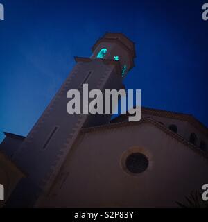 Iglesia de Puerto Pollensa, Mallorca Foto de stock