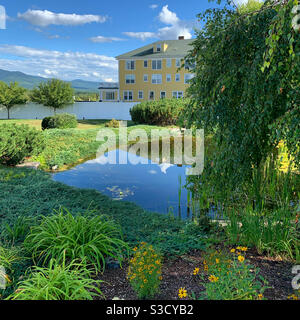 Terrenos del Mountain View Grand Resort, Whitefield, New Hampshire, Estados Unidos Foto de stock