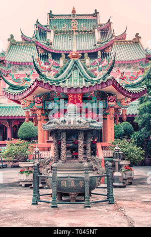 Che Chin Khor Templo pagoda de estilo chino y en Bangkok, Tailandia