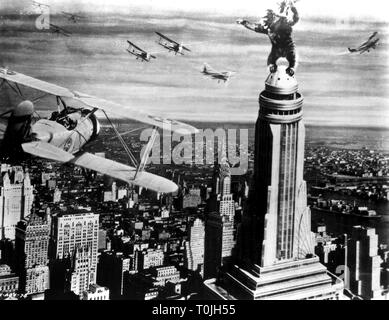 Gorila, el Empire State Building, King Kong, 1933. Foto de stock
