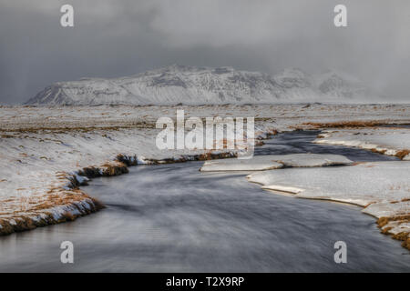 Myrdalsjokull, Vik i Myrdal, Sudurland, Islandia, Europa Myrdalsjokull, Vik i Myrdal, Sudurland, Islandia, Europa