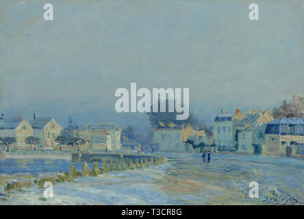 Alfred Sisley (1839 - 1899) - el lugar de riego en Marly le Roi 1876 Foto de stock