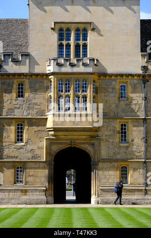 Wadham College de la Universidad de Oxford que está abierto a los visitantes Foto de stock