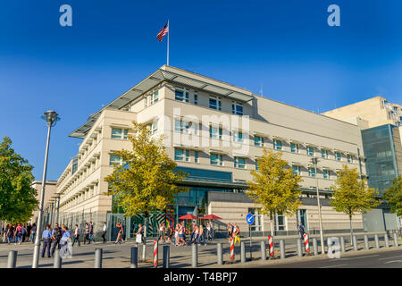 Botschaft der Vereinigten Staaten von Amerika, Ebertstrasse, Mitte, Berlin, Deutschland Foto de stock