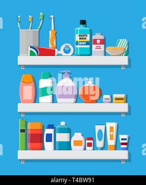 Los productos de higiene: jabón, cepillo y pasta de dientes, Esponja