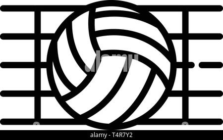 estilo de icono de red de voleibol 8328599 Vector en Vecteezy