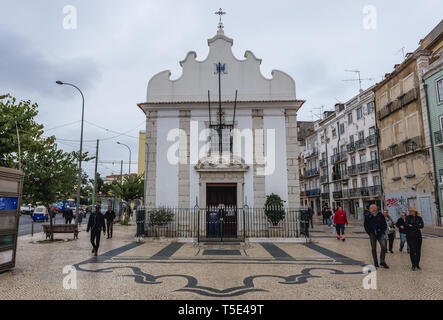 Capela de Nossa Senhora da Saúde iglesia católica en la ciudad de Lisboa, Portugal Foto de stock
