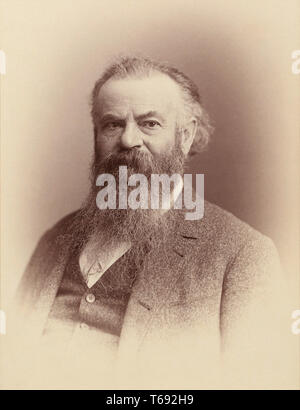 John Wesley Powell (1834-1902), soldado estadounidense, geólogo y explorador del Oeste Americano. Foto de stock