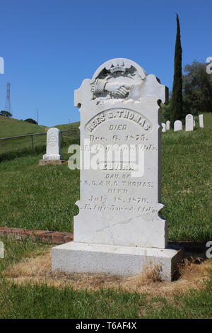 Rose Hill Cemetery, Black Diamond Mines preservar Regional, Antioquía, California Foto de stock