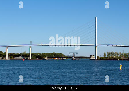 La Rugia Bridge. Stralsund Foto de stock