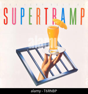 Pop, banda de rock suave y rock artístico, álbum de música Supertramp en  disco LP de vinilo. Título: Desayuno en América. Grupo de rock inglés  Fotografía de stock - Alamy