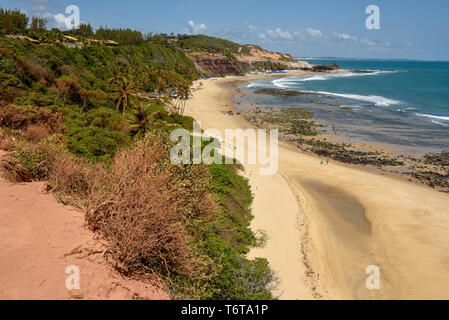 La preciosa playa de Praia do Amor cerca de Pipa en Brasil Foto de stock