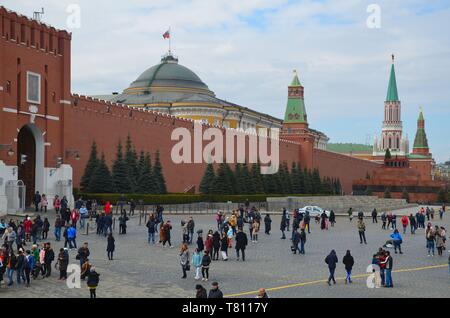 Moskau, Hauptstadt der Russischen Föderation: Am Kreml Foto de stock