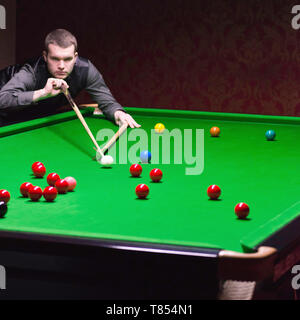 Jugador del Snooker Foto de stock