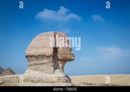 Cerca de la gran Esfinge de Giza, cerca de El Cairo, Egipto Foto de stock