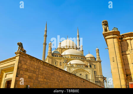 Mezquita de Muhammad Ali Pasha, El Cairo, Egipto se encuentra la ciudadela de Salah El Din (Saladino) Ciudadela en El Cairo Egipto Foto de stock