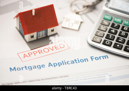 Aplicación de acuerdo de préstamo hipotecario aprobado