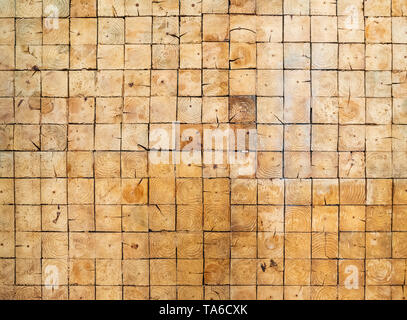 Textura de pared con cubo de madera para el fondo Fotografía de stock