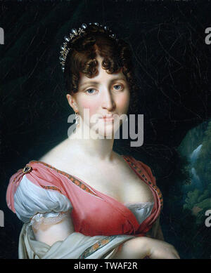 Anne-Louis Girodet de Roussy-Trioson - Hortense Beauharnais 1809 Foto de stock